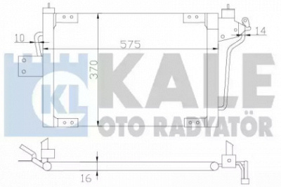 KALE OTO RADYATOR 342570 -  Конденсатор, кондиционер